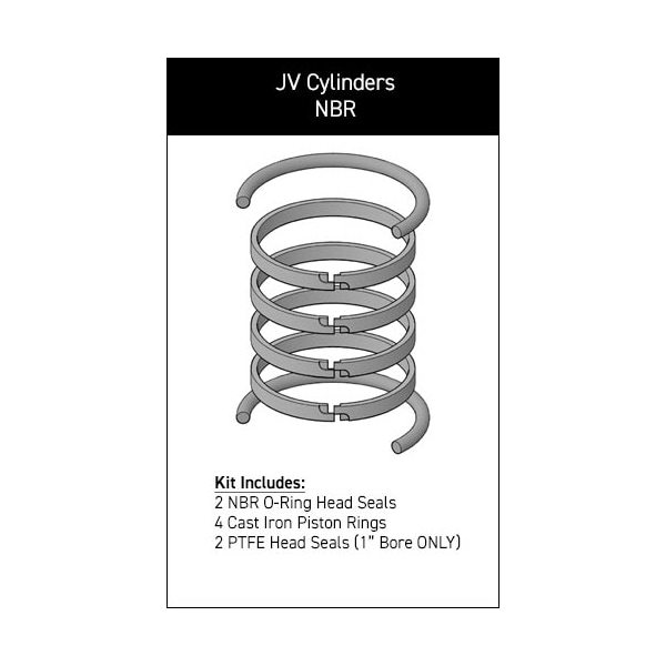 Miller - After Market Parts Hydraulic Cylinder Repair Kit- I-PK-N-N-12-2.000 JV-KB300-200 - main